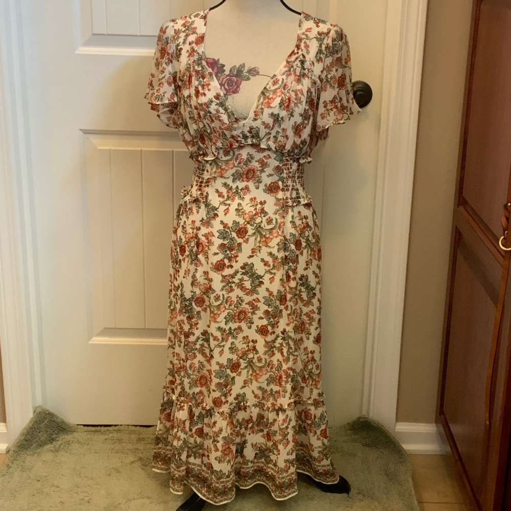 Max Studio floral dress, medium